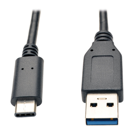 Kabel USB-C / USB-A (Samec/Samec), USB 3.1 Gen 2 (10Gb/s), kompatibilní Thunderbolt 3, 0.9m