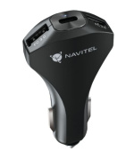 Nabíječka do auta NAVITEL USP45 Slim černá