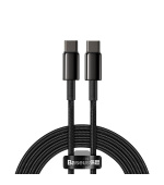 Baseus datový kabel Tungsten Gold USB-C/USB-C 2m 100W černý