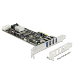 Delock PCI Express Karta > 4 x externí USB 3.0 Quad Channel