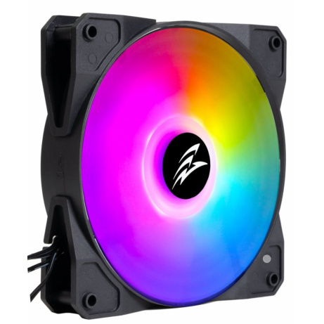 EVOLVEO 12FMB, ventilátor, 120mm, 4pin molex, ARGB, master, černý