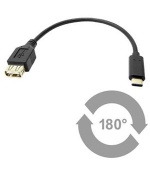 PremiumCord Adaptér USB 3.1 konektor C/male - USB 3.0 konektor A/female, 0,2m OTG