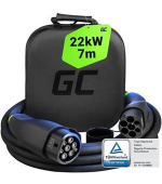 Green Cell Snap Type 2 EV Charging Cable 22 kW 7 m for Tesla Model 3 S X Y, VW ID.3, ID.4, Kia EV6, Hyundai IONIQ 5, Ford Mach-E