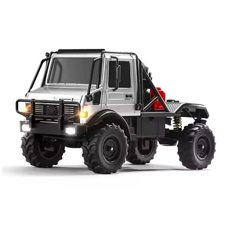 U4000 Unimog RC Crawler s kovovou kabinou - stříbrný