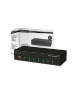 DIGITUS VGA Video Volič, 1 Monit., 8 PC, dálkové ovládání, bez zdroje napájení, 9 X HDSUB 15 samice, bez kabelu