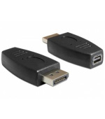 Delock adaptér Displayport samec > Displayport mini samice, černá