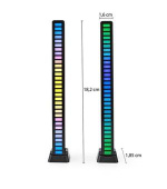 Nedis GALDP110BK - Herní Světlo| RGB | Napájení z baterie | Pro použití: Notebook / Stolní | Černá