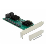 Delock Karta PCI Express x1 SATA se 8 porty - Low Profile