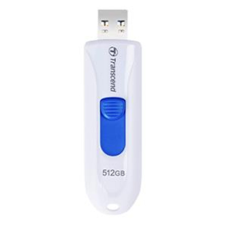 Transcend 512GB JetFlash 790W, USB 3.0 (3.1 Gen 1) flash disk, bílo/modrý