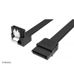 AKASA - Proslim SATA kabel 90° - 50 cm
