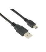 4World Datový kabel mini USB 1.8m Black