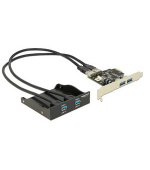 Delock 3.5" přední panel s 2x USB 3.0 porty + PCI Express 2x USB 3.0