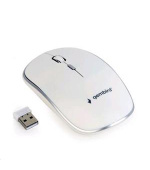 Gembird Myš MUSW-4B-01-W, bílá, bezdrátová, USB nano receiver