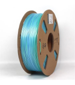 Gembird tisková struna (filament), PLA, 1,75mm, 1kg, silk rainbow, modrá/zelená
