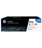 HP 304A trojbalení - azurová, purpurová, žlutá