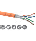 Instalační kabel Solarix CAT7 SSTP LSOHFR B2ca-s1,d1,a1 500m/cívka SXKD-7-SSTP-LSOHFR-B2ca