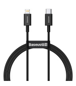 Baseus CATLYS-A01 Superior Fast Charging Datový Kabel USB-C to Lightning  20W 1m Black