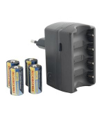 Avacom nabíjecí čtyřkanálová souprava ACFRB pro nabíjení baterií RCR123 + 4 ks RCR123