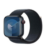 Apple Watch Series 9 Cellular 45mm Temně inkoustový hliník s temně inkoustovým provlékacím řemínkem
