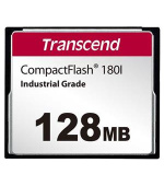 Transcend 128MB INDUSTRIAL TEMP CF180I CF CARD, (MLC) paměťová karta (SLC mode), 85MB/s R, 70MB/s W