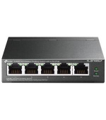 TP-Link TL-SF1005LP switch  5x 10/100Mbps 4x PoE 802.3af (až 15,4W/port) PoE budget 41W