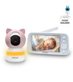 EVOLVEO Baby Monitor N5 - Set videochůvičky s 360° dohledem, obousměrnou komunikací a ukolébavkami,