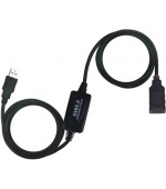 PremiumCord USB 2.0 repeater a prodlužovací kabel A/M-A/F 10m