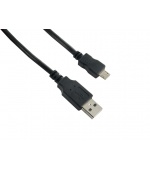 4World Kabel USB 2.0 AM-Micro BM 0.8m Black