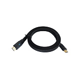 TB HDMI kabel 2v1 flat, černý, 2m
