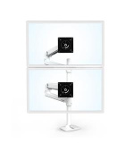 ERGOTRON LX Dual Stacking Arm, Tall Pole, stolní ramena pro 2 lcd. max. 40", flexibilní , bílé