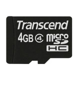 Transcend 4GB microSDHC (Class 4) paměťová karta (bez adaptéru)
