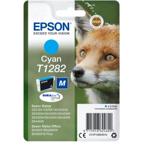 Epson Singlepack Cyan T1282 DURABrite Ultra Ink