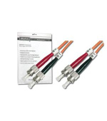 DIGITUS Fiber Optic Patch Cord, ST to ST, Multimode, OM1, 62.5/125 µ, Duplex Length 3m