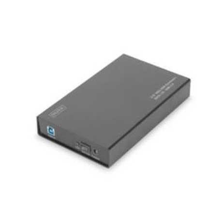 Digitus Externí 3,5 "/ kryt HDD SSD, SATA-III na USB 3.0 s prémiovým hliníkovém pouzdrem