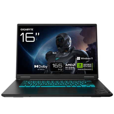 Gigabyte GAMING/A16 3VHK3CZ894SH/R7-260/16"/WUXGA/16GB/1TB/RTX 5060/W11H/Black/2R
