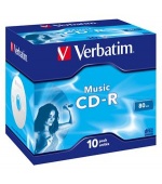 VERBATIM CD-R(10-pack)AudioLiveit!/Color/Jewel/80m
