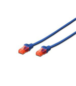 Digitus Ecoline Patch Cable, UTP, CAT 6e, AWG 26/7, modrý 5m, 1ks
