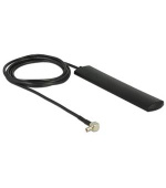 Delock LTE Antenna TS-9 plug 3 dBi omnidirectional fixed black adhesive mounting