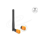 Delock WiFi 6 anténa FAKRA M, zásuvková, 4 až 6 dBi, všesměrová, s otočným kloubem, černá