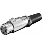 PremiumCord XLR mikrofonní konektor, 3-piny, female