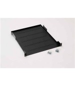 19" police A1 s perforací 150mm, max.15kg černá