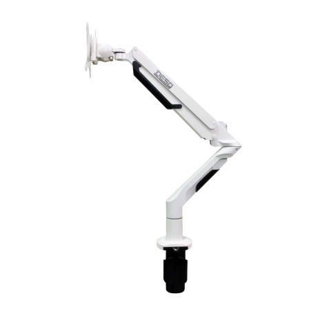 Držák na monitor DESQ s plynovou pružinou - bílý