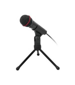C-TECH Stolní mikrofon MIC-01, 3,5mm stereo jack, kabel 2.5m