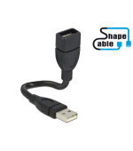 Delock USB 2.0 kabel samec > A samice ShapeCable 0,15 m