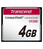 Transcend 4GB INDUSTRIAL TEMP CF220I CF CARD (SLC) Fixed disk and UDMA5