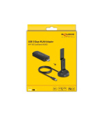 Delock Dvoupásmový Wi-Fi 6E WLAN USB adaptér AX3000 (2 x 1201 + 574 Mbps)