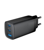 GEMBIRD, Nabíječka USB, 3x port, 65W, rychlé nabíjení, černá