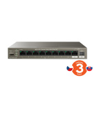 Tenda TEG1110PF-8-102W PoE+ AT switch 8xPoE 802.3af/at + Uplink RJ45 + SFP port, 92W, PoE+, fanless