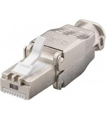 PremiumCord Konektor RJ45 8pinů CAT6A stíněný - montáž bez nástroje