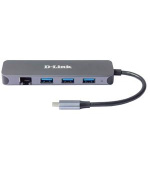 D-Link DUB-2334 5-in-1 USB-C Hub with Gigabit Ethernet/Power Delivery